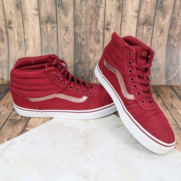 vans with rose gold stripe